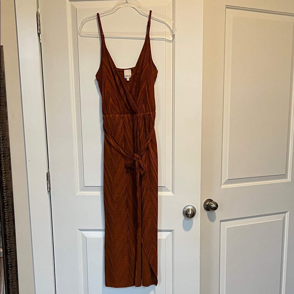 Formal burnt orange dress